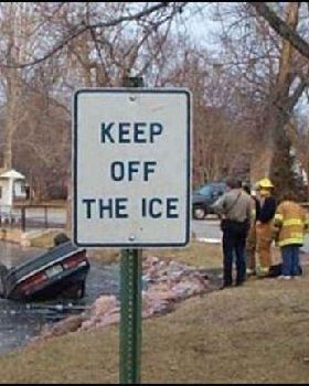 car keep off ice