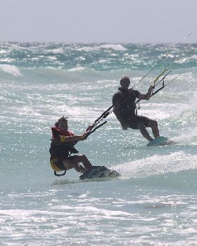 Kitesurfing
