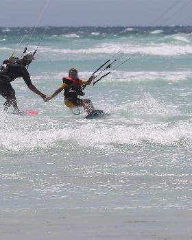 Kitesurfing