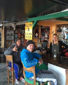 the bar