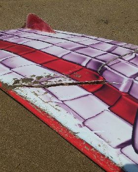 cracked board