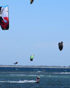 Kitesurfers at Safety Bay 26th February 2017