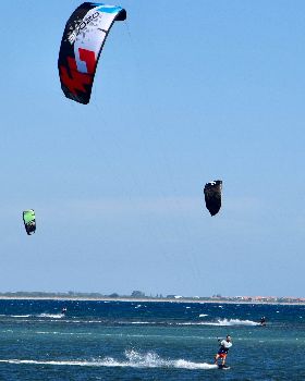 Kitesurfers at Safety Bay 26th February 2017