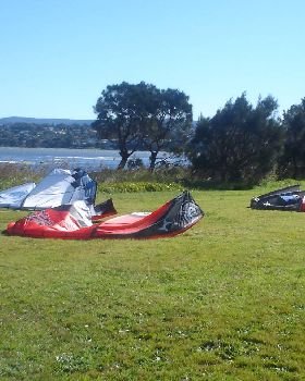 calm before the westerly on lake illawarra