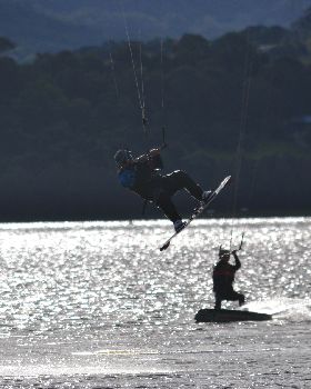 Kitesurfing