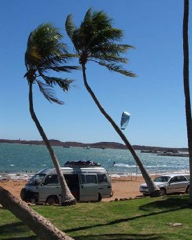 winter kiting  in Dampier far north west