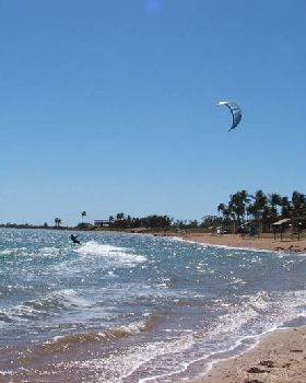 winter kiting  in Dampier far north west