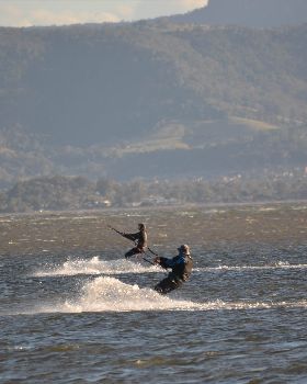 Kitesurfing