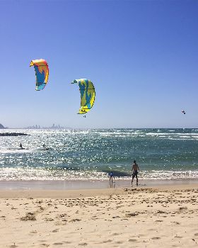 Today in Currumbin QLD was such a great day! Wind was solid :) OMG we love kiteboarding so much!