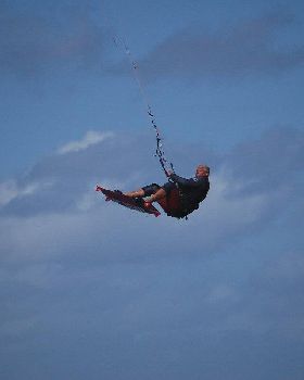The Big Fella in flight on the Kitepower demo day