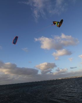 Kitesurfing