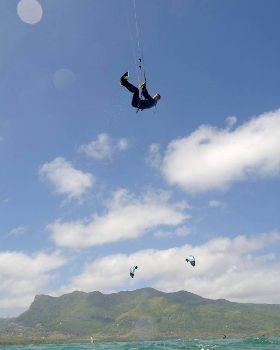 Martin Rasp on a Buzz Kite and Board