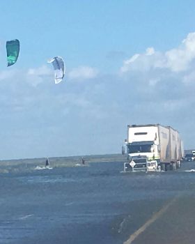 Kitesurfing