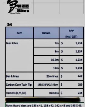 Price list