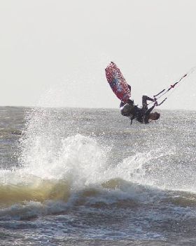 Cesar mid-flip
