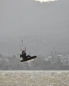 Kitesurfing