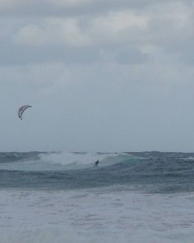 Kitesurfing