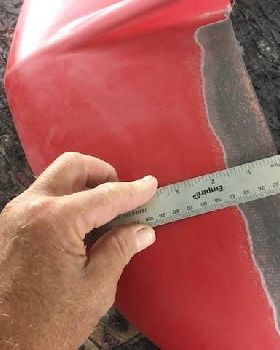 sanding wings to get rid of noise