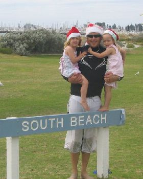 Santa and helpers