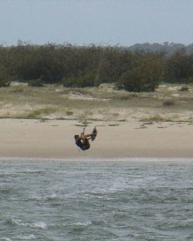 kiteing at bullcock christmas day.