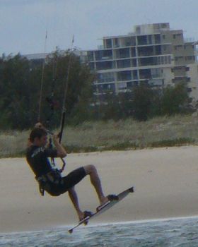 kiteing at bullcock christmas day.