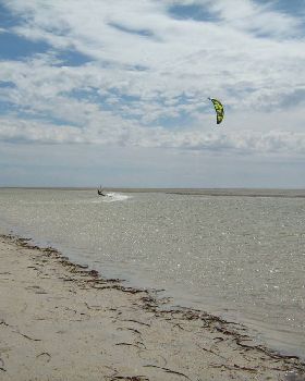 Heading back upwind on the Port Parham speed strip