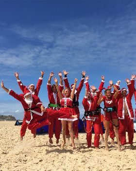 Santa -on the surf