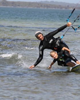 Kitesurfing