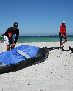 Kite X - Richard and Neil setting up