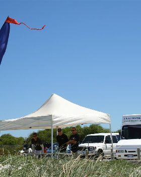 Kite X - Bay 1 Tent and support crew