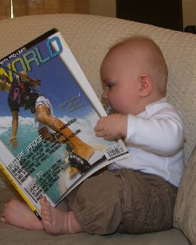 Kai reading Kiteworld