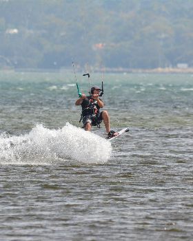 Kitesurfing