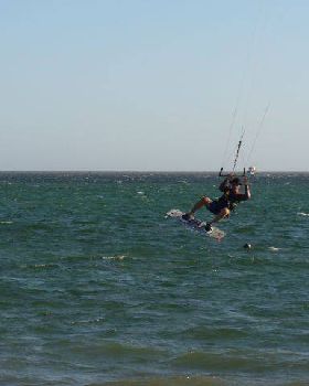 Freddy Krueger goes kitesurfing