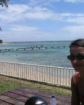 main kiting beach Noumea