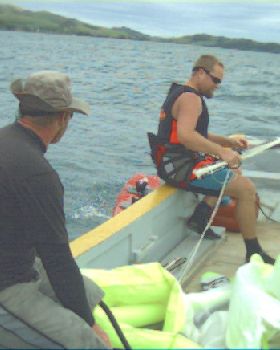 boat launching in Fiji