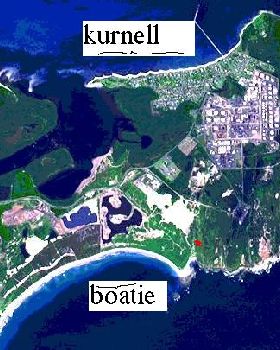 2wd park at red dot, 4wd can go on beach