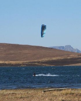 Kiting on Sterkifontein Dam