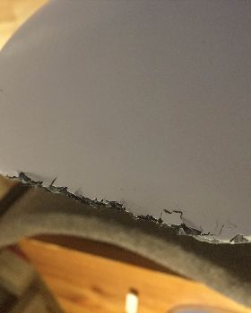 Damaged wing tip