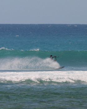 Pat wave-riding at Gnaraloo