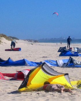 Most kites are down now