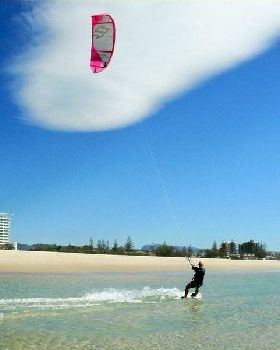 Kite session at Kirra on Friday