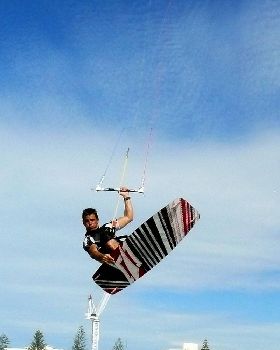 Kite session at Kirra on Friday