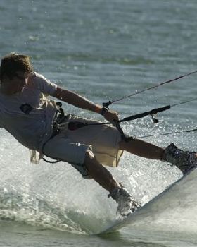 Sam at Caloundra river mouth pressing it.