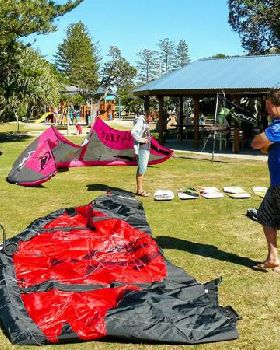 Caloundra. kiteaction demo day