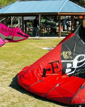 Caloundra. kiteaction demo day