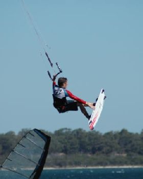 indy over windsurfer (Mandurah)