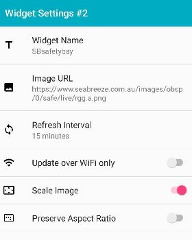 Web image widget