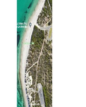 dog beach access path