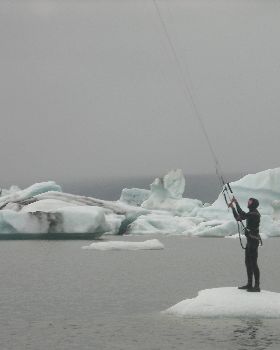 kitesurfing glacier lagoon