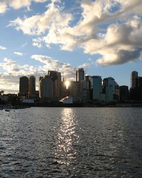 Sunrise in the city
